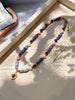 Bohemia Style Lapis Lazuli Stone Freshwater Pearl Gold Female Pendant Necklace Jewelry Women Gifts - Image 3