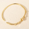 Classic Copper-Inlaid Zircon Open Bangle for Women Handmade For Stud Bracelet Daily Jewelry Accessories As Gifts - Image 5