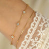 Silver Plated Gold Shiny Zircon Flower Bracelet for Women Korean Temperament Jewelry Gifts - Image 3