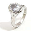 Simple Style Big Zircon Ring Creative Personalized Stainless Steel Charm Jewelry For Women - Image 8