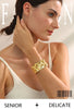 Wide Stainless Steel Cuff Bracelet in Gold-Tone or Silver-Tone - Image 8
