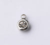 60 piece/lot Stainless Steel Crystal Pendant steel Gold Color 12 Birthstone Charm Round 6mm 6.5mm Rhinestones Charms - Image 30