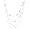 Silver Women's Jewelry Collar European Simple Silver Multi Layers Bar Necklace Clavicle Chains Gifts - Image 9