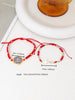 2pcs Cross Design Red Hand Woven Rope Adjustable Women's Bracelet Party Banquet Jewelry - Image 5