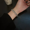 Zircon Double Layer Silver Colour Bracelet Women's Personality Bracelet Party Jewelry Birthday Gifts - Image 2