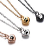 Stainless Steel Small Heart With Pets Paw Urn Necklace Charms for Memorial Ashes Jewelry Keepsake Pendant - Image 1