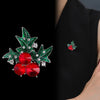 Christmas Brooch Apple Snowflake Bow Cane Candy Ice Cream Gift Pine Cone Pin Men and Women Accessories - Image 4