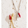 Stainless Steel Enamel Red Chili Necklace Pendant Stylish Unique Chic Collar Jewelry Gold Platinum Pvd Plated - Image 5