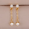 1 Pair Stainless Steel Chain Zircon Star Moon Ear Stud Earrings Gold Plated Cartilage Piercing Earring Women's Jewelry - Image 10