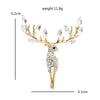 Lucky Deer Brooches For Women Unisex 2-color Rhinestone Beautiful Christmas Animal Party Office Brooch Pins Gifts - Image 6