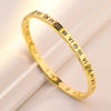 Roman Numerals Bracelet For Women Stainless Steel Jewelry Accessories Bracelet Women - Image 1