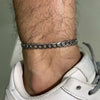 Basic Men Wheat Chain Anklets, Stainless Steel Cuban Chain Anklet Foot Bracelet,Barefoot Gifts for Him Jewelry - Image 4