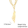 Map Outline Pendant Necklace with 45 cm Stainless Steel Chain - Image 8