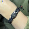 14mm Black Grey Bracelet Hip Hop Men Women Cuban Chain Bling Iced Out Rhinestones Paved Miami Necklace Jewelry - Image 1