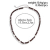 Small Wood Beads Short Choker Necklace for Men Beaded Chain Collar on the Neck Jewelry Accessories Male Gift - Image 6