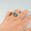 1PC Steel Metal Glossy Rings for Men Geometric Width Signet Square Finger Punk Style Ring Jewelry Gifts - Image 2