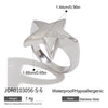 Simple Classic Smooth Pentagram Ring Stainless Steel Star Stackable Ring Women's Accessories Party Gift - Image 8