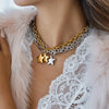 Gold-plated Stainless Steel Five-pointed Star Pendant Bracelet Necklace Jewelry - Image 2