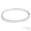 60mm 316L Stainless Steel Round Smooth Bracelet Bangle Women Minimalist Gold Color Texture Charm Jewelry - Image 7