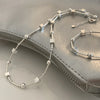Silver Bead Geometry Necklace for Women Girl Korean Design Versatile Choker Jewelry - Image 2