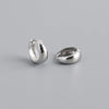 Silver Simple Wide Huggies Gothic Hoop Earrings for Women European Unisex Piercing Rock Jewelry Ear Buckles - Image 38