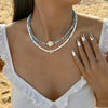 Bohemian Bead Necklace with Starfish and Turtle Charms - Image 9