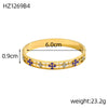 Multicolor Clover Rainbow CZ Stones Tennis Bracelets Bangles for Women Gold Plated Stainless Steel Jewelry - Image 12