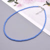 Color Crystal Glass Necklace Statement Short Chain Necklace For Women 3mm Crystal Glass Beads Chain Necklaces Jewelry - Image 9