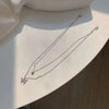 Shiny Butterfly Necklace Ladies Double Layer Clavicle Chain Necklace Jewelry for Ladies Gift - Image 6