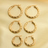 Twisted Hoop Earrings in Gold-Tone or Silver-Tone - Image 14