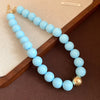 Multi-color Smudging Round Beads Acrylic Choers Necklaces Retro Smudging Resin Collarbone Chain Charms Party Jewelry Gifts M1 - Image 23