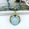 Multilayer Beads Chain Crystal Gem Stone Pendant Necklaces Boho Statement Jewelry - Image 32