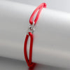 Two Oval Rings Interlock Steel Rope Bracelet - Image 12