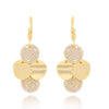 Temperament Geometric Stainless Steel Round Dangle Earrings for Women Crystal Zircon Pendant Jewelry Gifts - Image 5