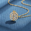 316L Stainless Steel Love Magnetic Pendant Necklace for Women Clover Choker Heart Shaped Open Necklace Crystal Jewelry BffGift - Image 6