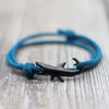 Noter Shark Bracelet Unisex Double Layer Adjustable 3mm Cord Chain Braclet Beach Jewelry Accessories Surfer Braslet - Image 1