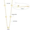 Round Cubic Zircon Charms Long Necklace Woman Choker Stars Moon Elegant Chain No Fade Fariy Jewelry - Image 32