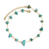 Bohemia Colorful Crystal Anklet Stones Handmade Jewelry for Women Summer Beach Gold Color Foot Chain Bracelets - Image 6