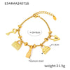 Heart Moon Star Drop Pendant Women Stainless Steel Bracelets Zircon Wedding Banquet Charm African Bracelet Jewelry - Image 12
