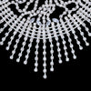 Trendy Hat Rhinestone Tassel Headpiece Forehead Chain for Women Crystal Indian Bridal Head Chain Wedding Jewelry Gift