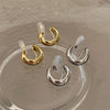 Non-Piercing Cartilage Clip Earrings with Compact Metal Details - Image 2