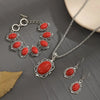 3pcs Green Peacock Gemstone Necklace Earrings Bracelet Jewelry Set Suitable for Daily Gift Giving - Image 4