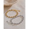 Heart Cubic Zirconia Shiny Bracelet Bangle Stainless Steel Jewelry Casting Technology Holiday Gifts - Image 5
