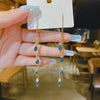 Korean Zircon Water Drop Earrings for Women Shiny Crystal Long Pendant Dangle Earring Wedding Party Jewelry Gifts - Image 16