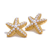 Ocean Style Imitation Pearls Starfish Stud Earrings Stainless Steel Casting Summer Holiday Beach Jewelry Gift - Image 8