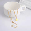Minimalist Small Round Pendant Necklaces for Women Stainless Steel Gold Color Simple Choker Necklaces Jewelry Gifts - Image 2