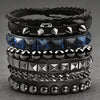 4Pcs/Set Gothic Punk Rock Square Rivet Bracelet Daily and Party Gothic Tassel Metal Chain Accessories Valentine's Jewelry Gift - Image 14