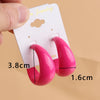 FishSheep Acrylic C Shape Hoop Earrings For Women Korean Colorful Geometric Resin Circle Earrings Jewelry - Image 5