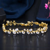 Pera Royal Women Jewelry Silver Color Dark Blue CZ Crystal Leaf Chain Link Bracelets and Bangles for Party Gift - Image 10