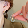Cute Red Heart Earrings For Women Simple Smooth Love Hoop Earrings Geometric Earrings Party Round Ear Jewelry A - Image 2